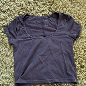 Pacsun grey scoop short sleeve top #pacsun #greyshortsleeve